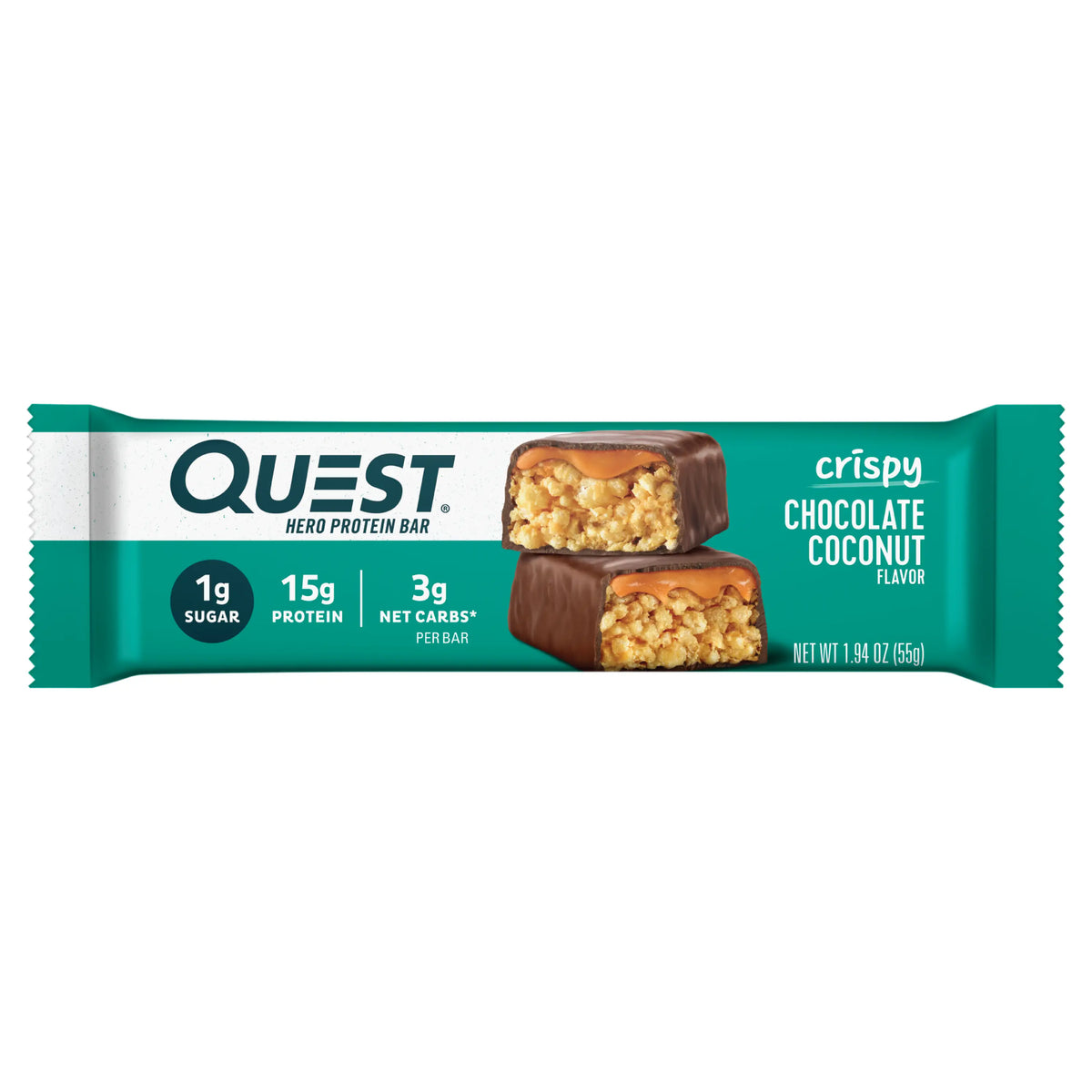 53589-Quest Hero Protein Bar 15g-Chocolate Coconut 55G