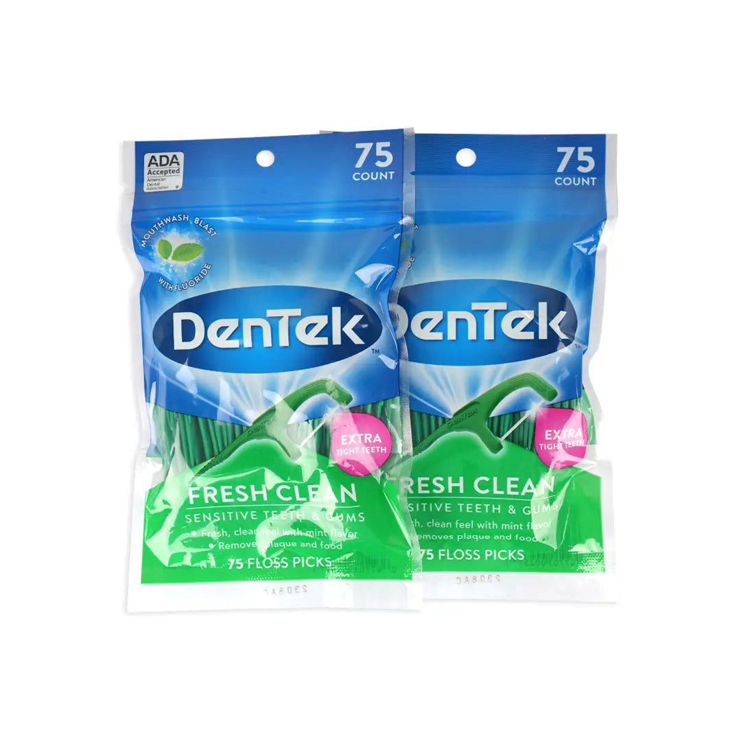 Dentek Fresh Clean Interdental Floss Pick 75pcs Set