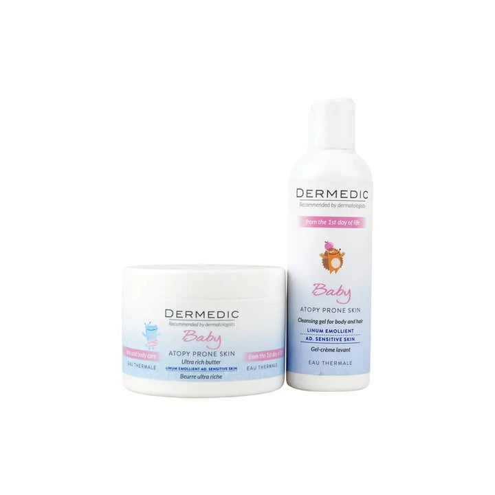 97260-Dermedic Baby Atopy Prone Skin Cleansing Gel + Butter Set