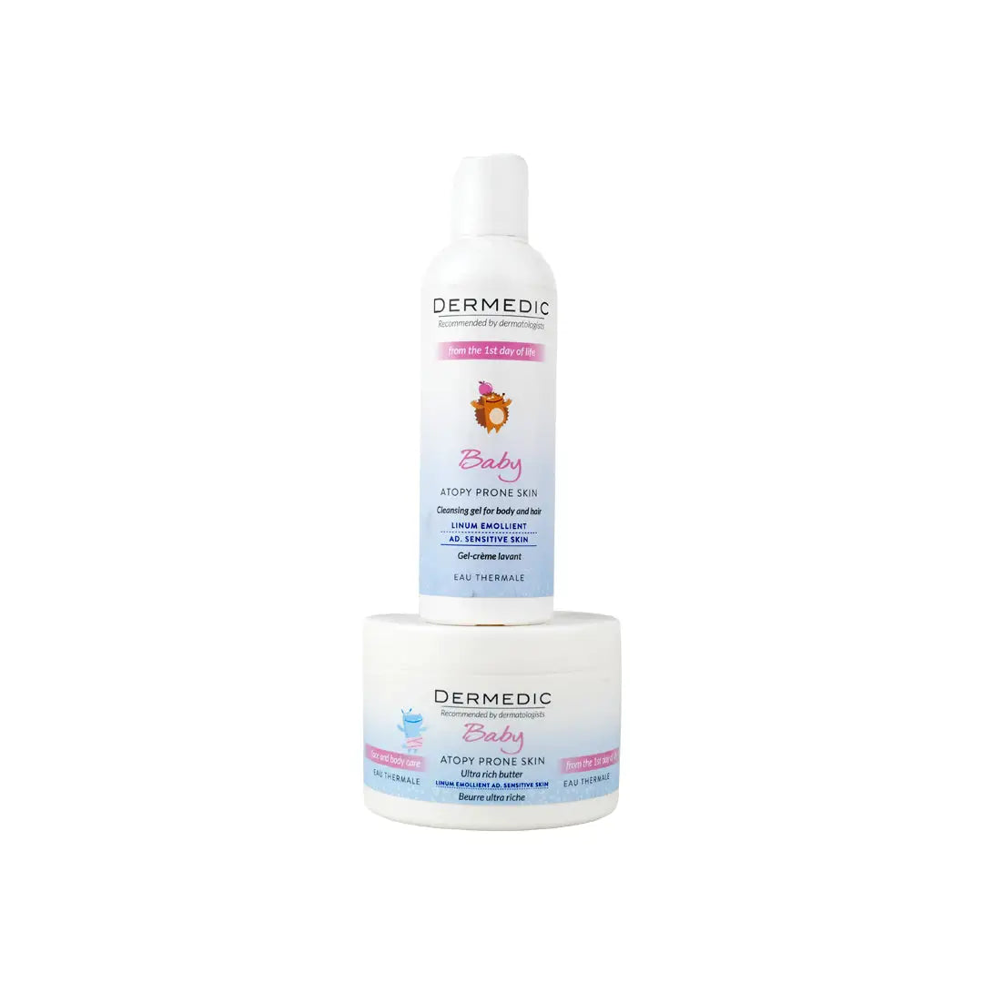 97260-Dermedic Baby Atopy Prone Skin Cleansing Gel + Butter Set +1