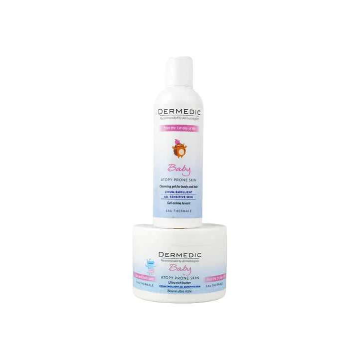 97260-Dermedic Baby Atopy Prone Skin Cleansing Gel + Butter Set +1
