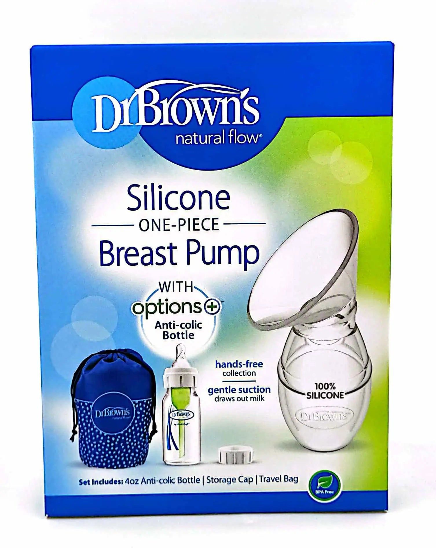Dr Browns Slicone Breast Pump+Anti Colic Bottle 120ml-6306
