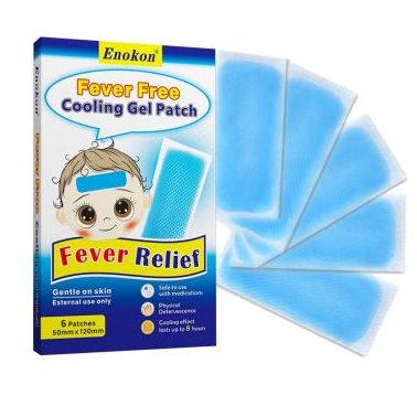 ENOKON FEVER COOLING GEL PATCH 50X120MM - 6 PATCHES