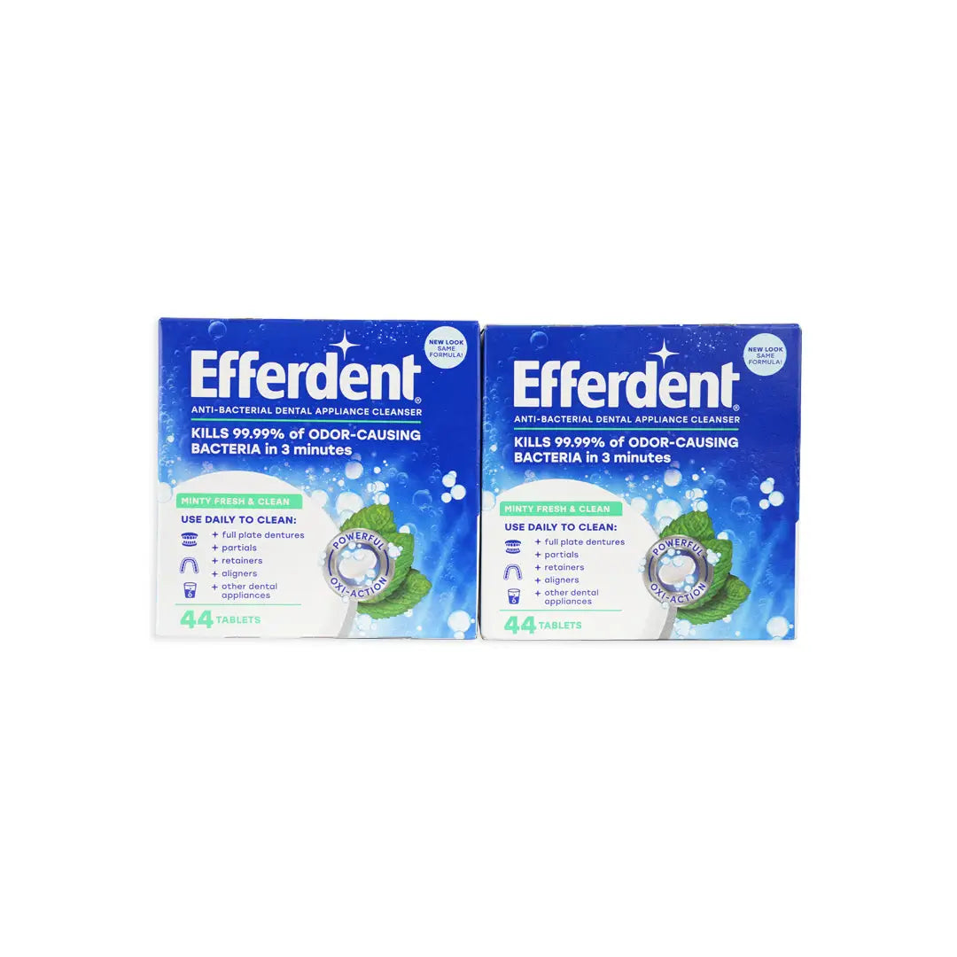 97433-Efferdent Minty Fresh Denture Cleanser 44 Tablets Set +2