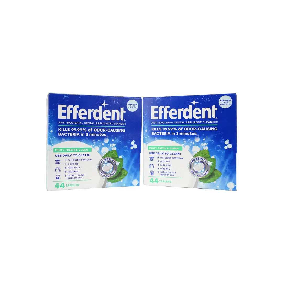 Efferdent Minty Fresh Denture Cleanser 44 Tablets Set