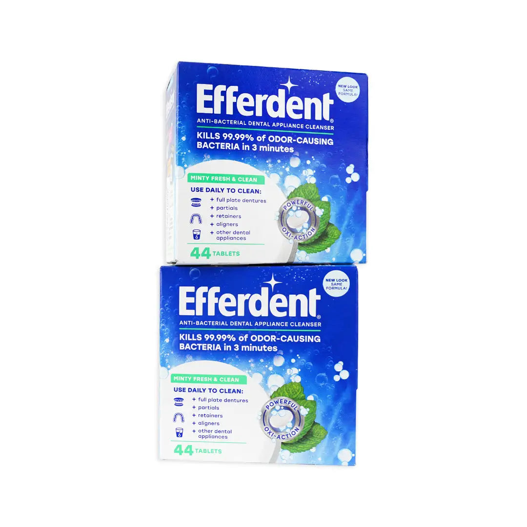 97433-Efferdent Minty Fresh Denture Cleanser 44 Tablets Set +3