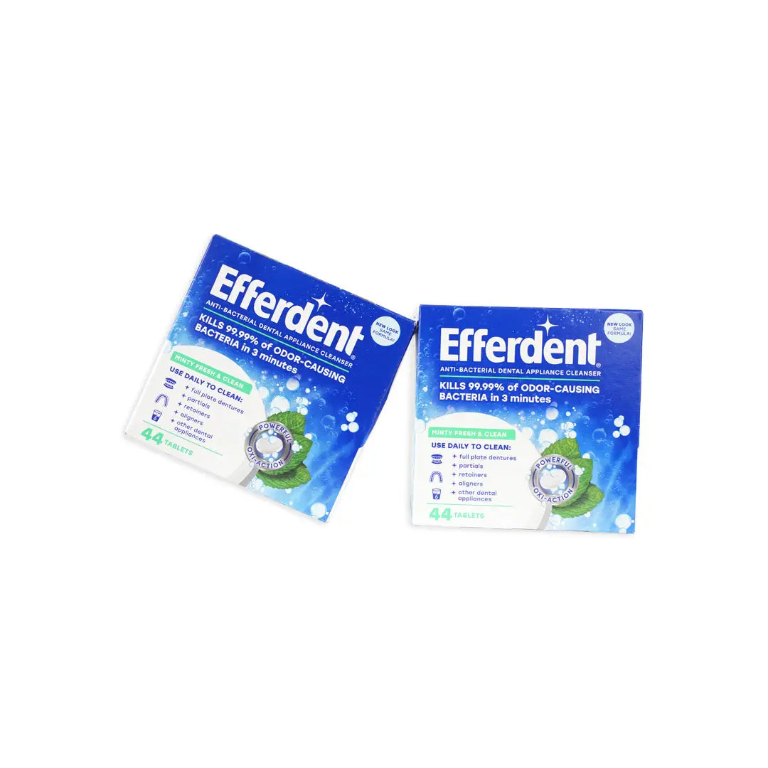 Efferdent Minty Fresh Denture Cleanser 44 Tablets Set