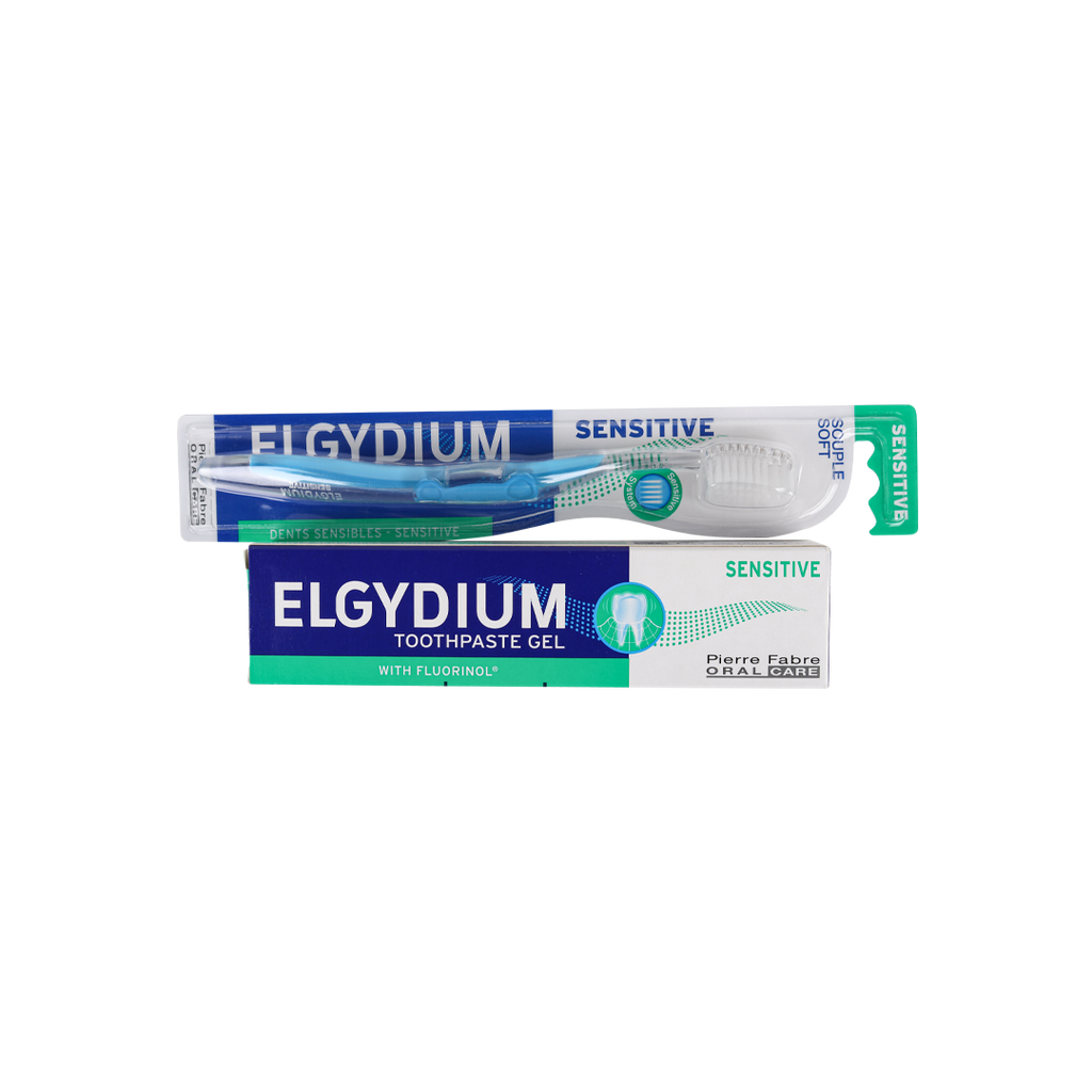 Elgydium Sensitive Toothbrush + Toothpaste Set