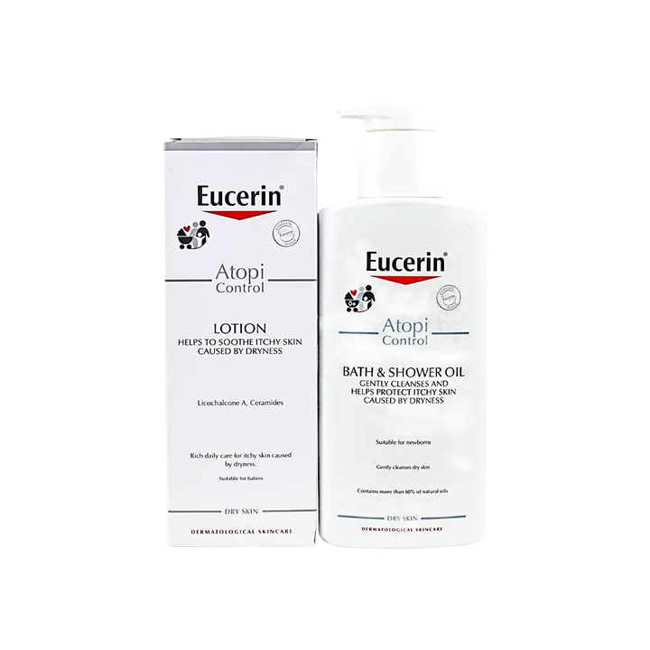 97039-Eucerin Atopi Control Bath &amp; Shower Oil + Body Lotion Set +1