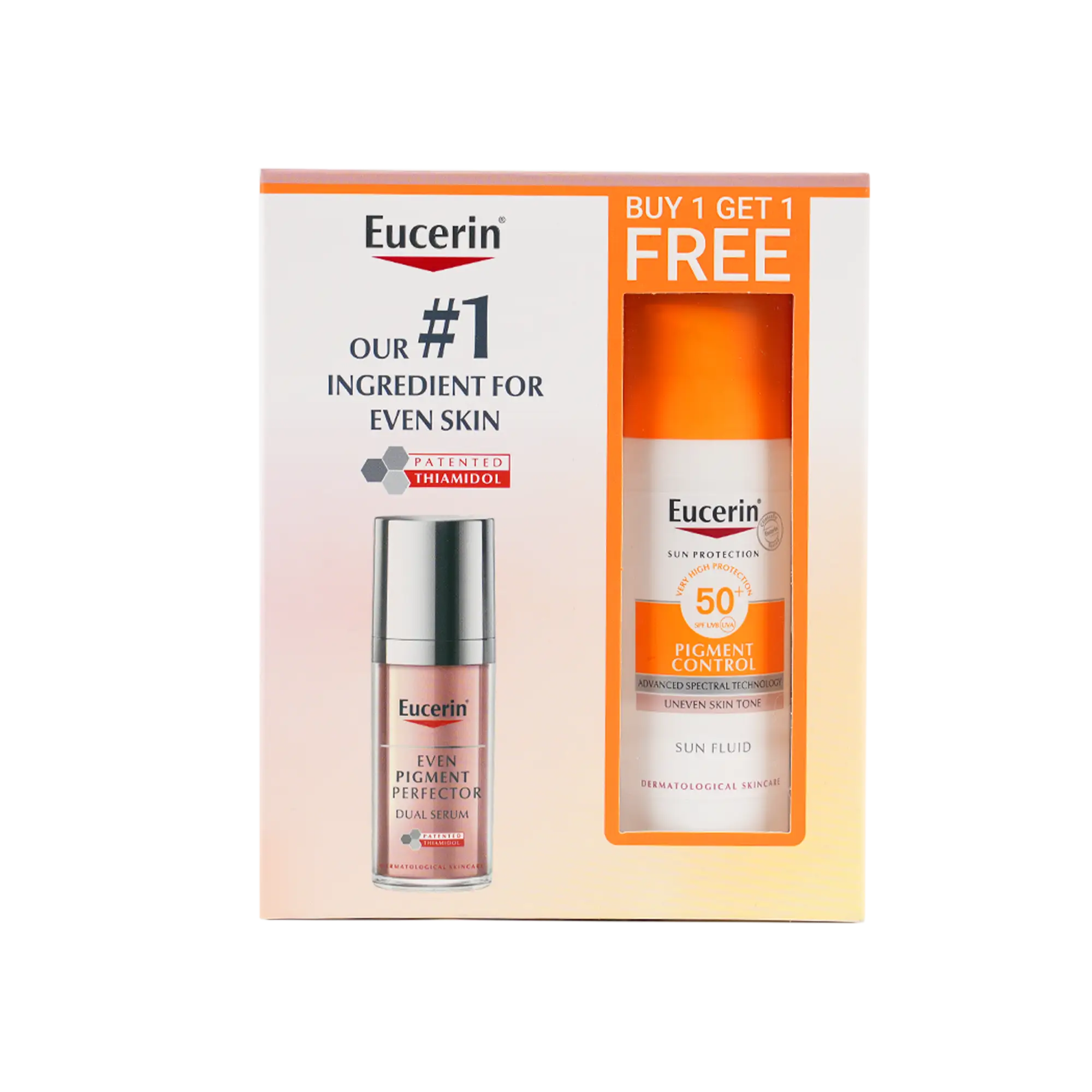 Eucerin Even Pigment Dual Serum 30ml + Sun Fluid 50ml Offer