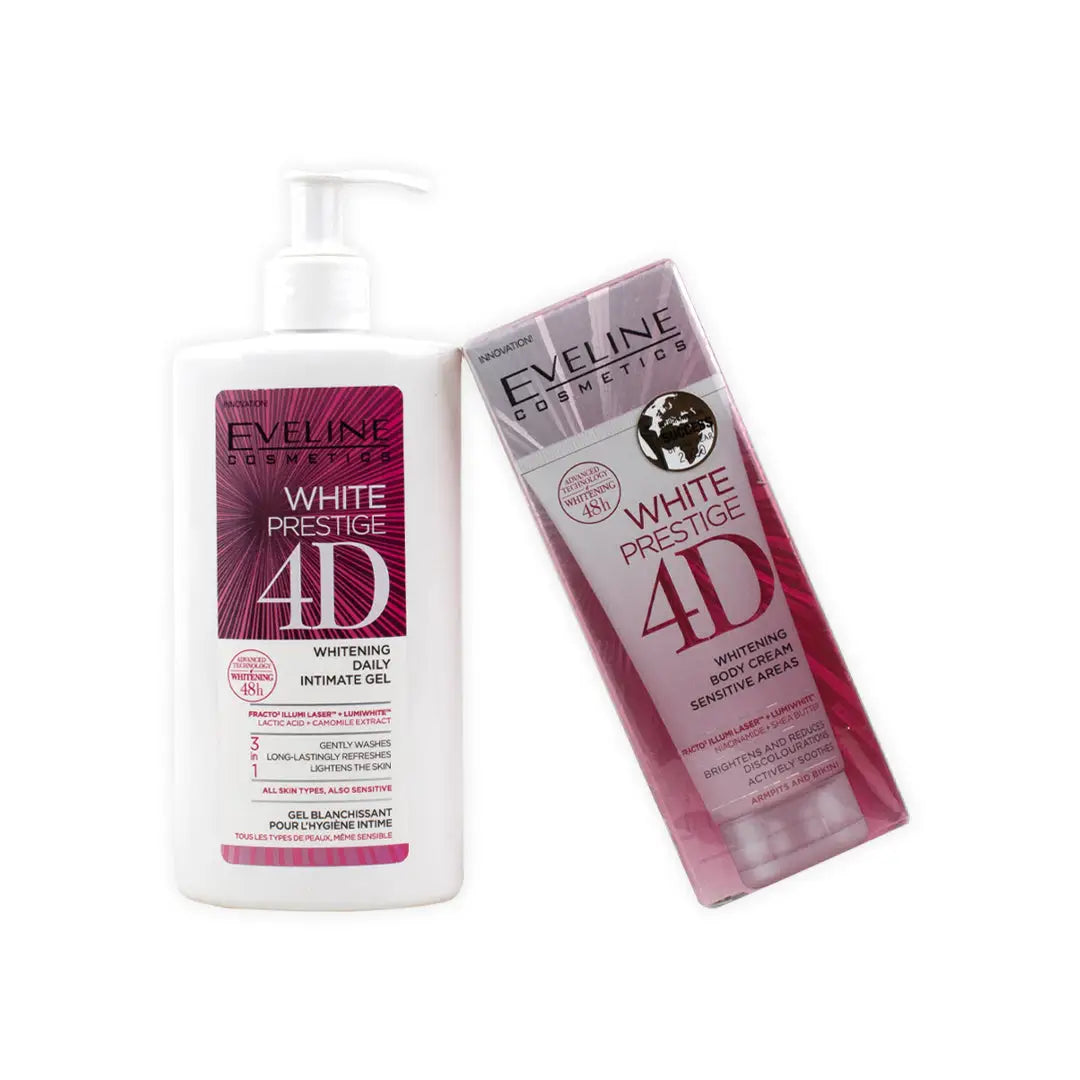 97171-Eveline 4D Whitening Intimate Gel + Sensitive Areas Cr Set
