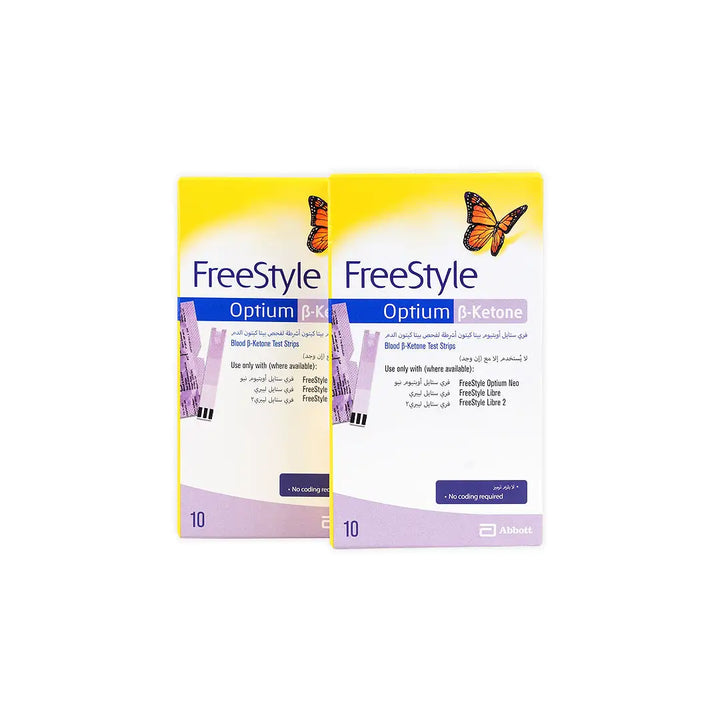 97315-Free Style Optium Ketone 10 Strips Duo Set