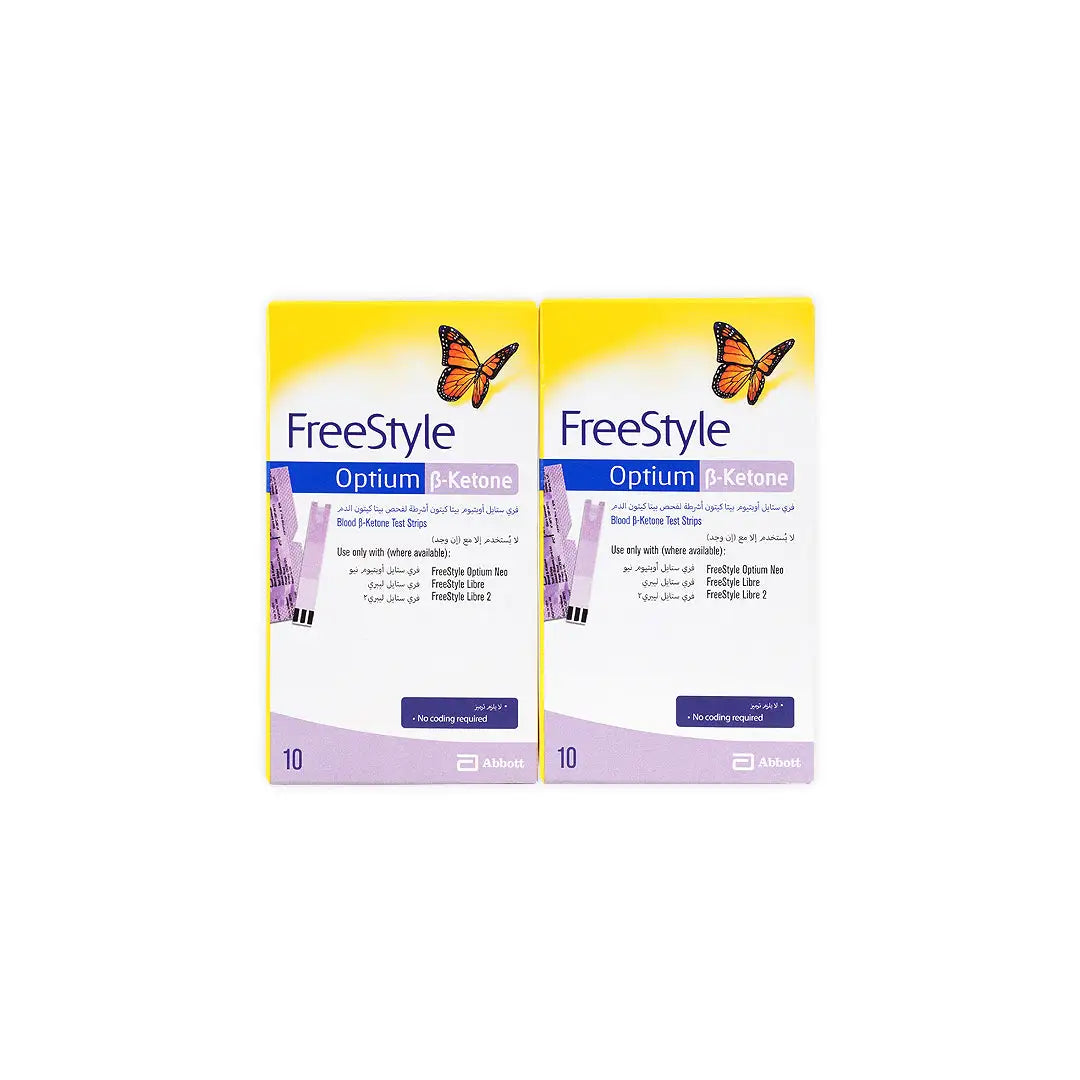 97315-Free Style Optium Ketone 10 Strips Duo Set +1