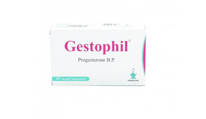 GESTOPHIL 400MG 15 VAGINAL SUPP.