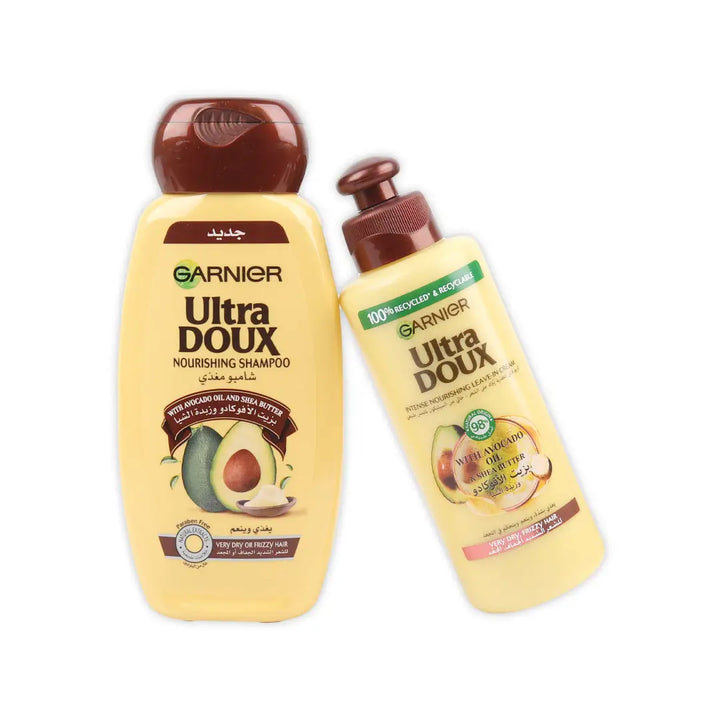 97218-Garnier Ultra Doux Shampoo + Leave In - Avocado Set +1