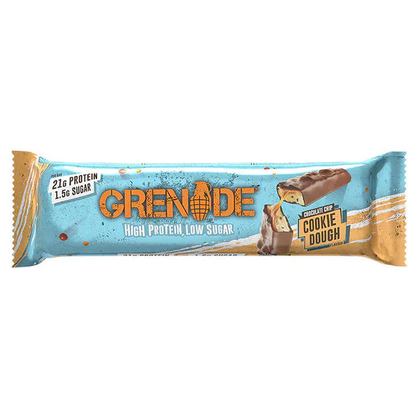 Grenade Protein Bar 60g – Chocolate Chip Cookie Dough