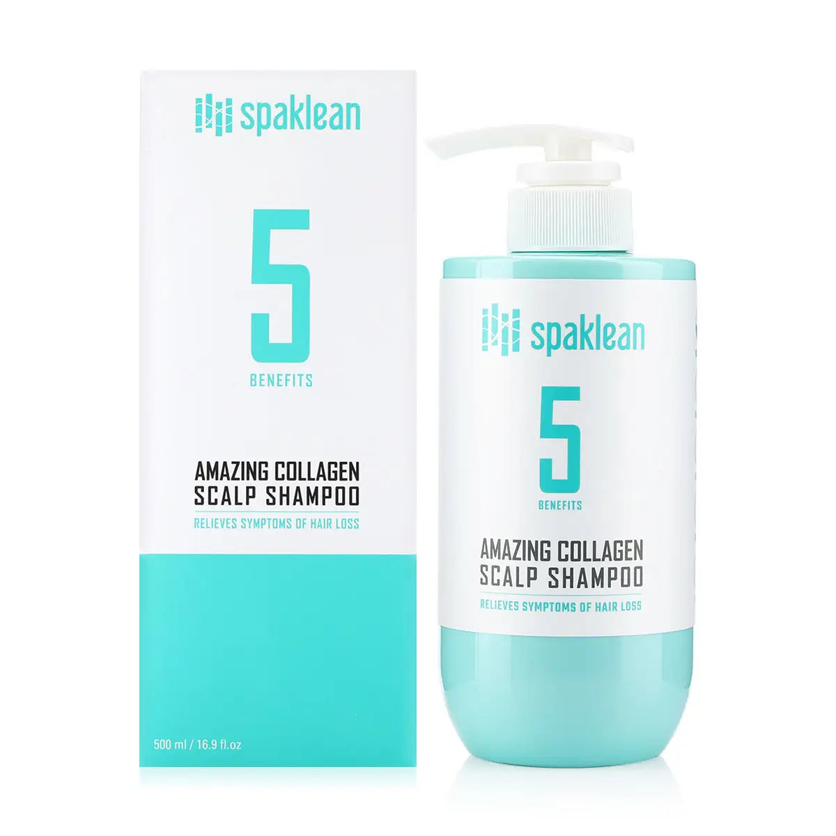 48377-Spaklean Amazing Collagen Scalp Shampoo 500Ml Pump +1