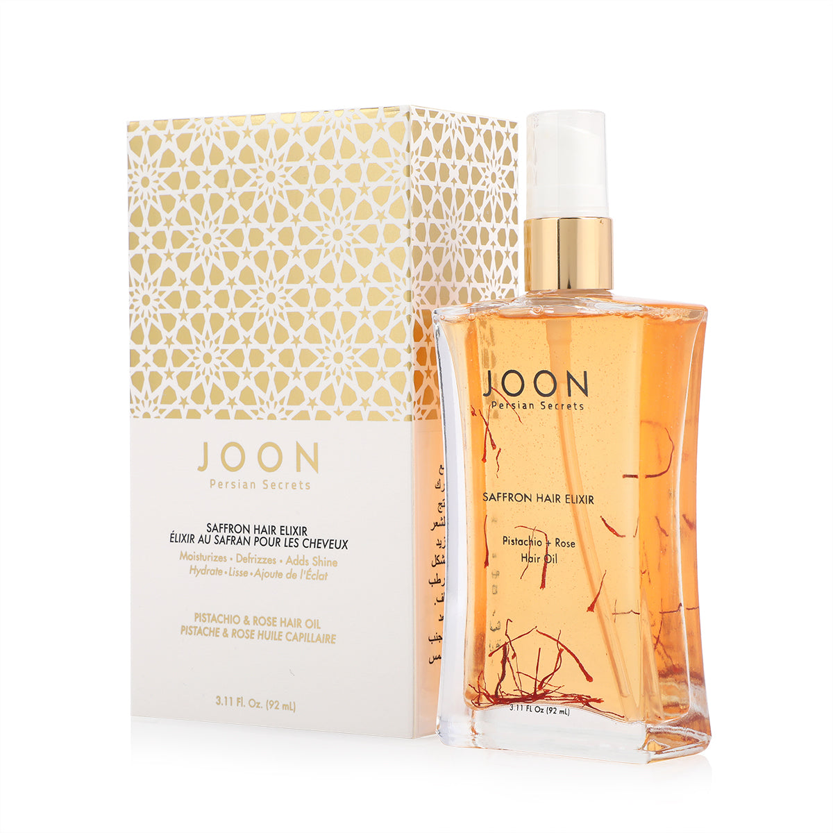 Joon Saffron Hair Elixir  Pistachio + Rose Hair oil 92ml