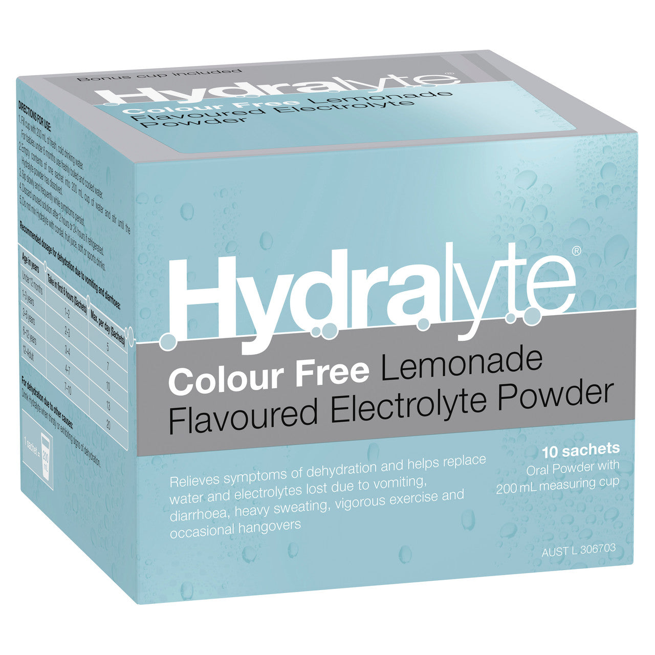 Hydralyte Lemon Flavoured Electrolyte Powder 10 Sac