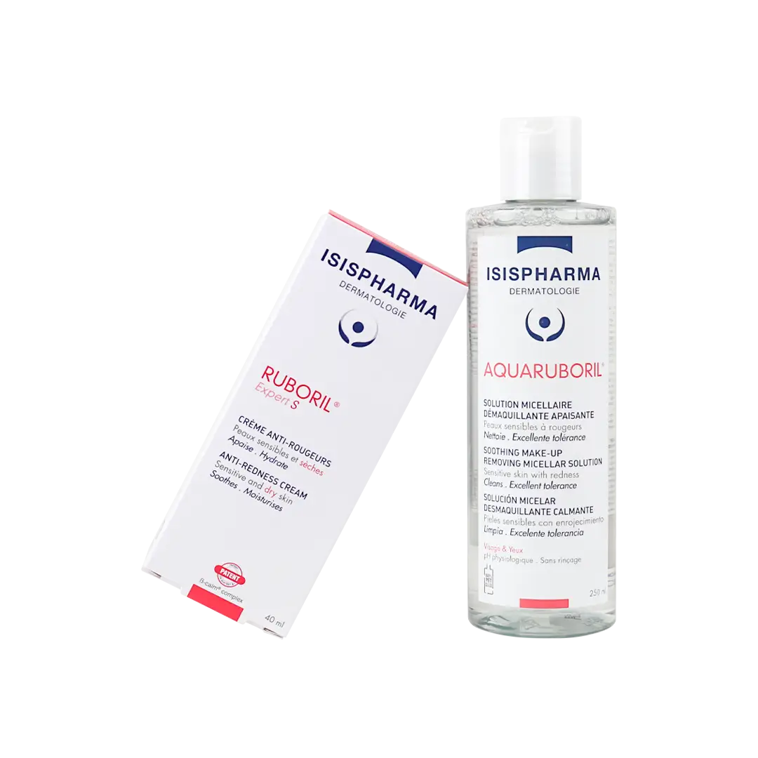 Isis Ruboril Anti-Redness Cream + Makeup Remover-Set