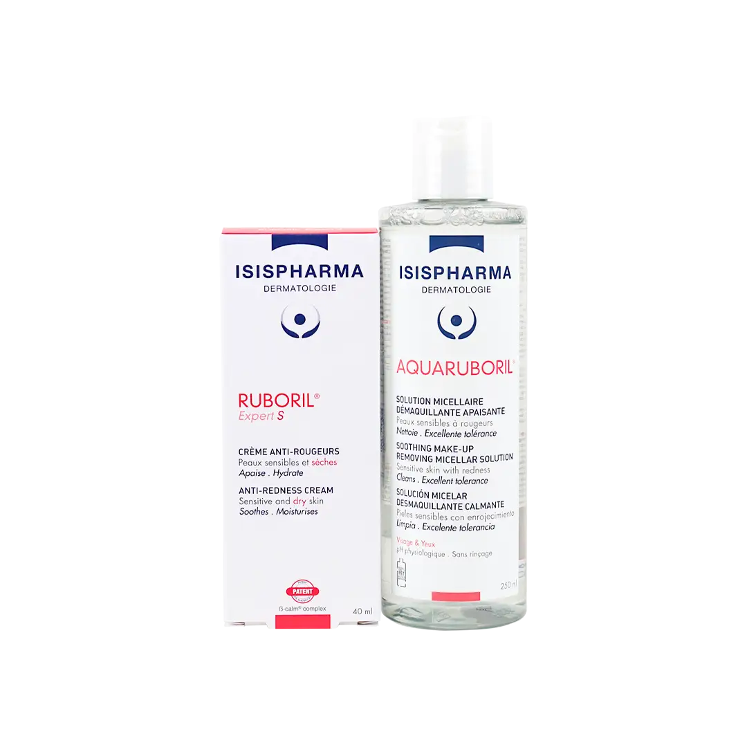 Isis Ruboril Anti-Redness Cream + Makeup Remover-Set