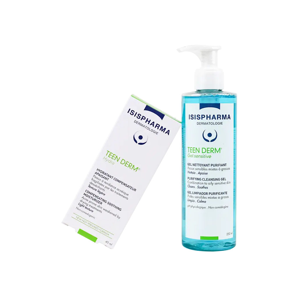 Isis Teen Derm Moisturizer + Cleansing Gel-Set