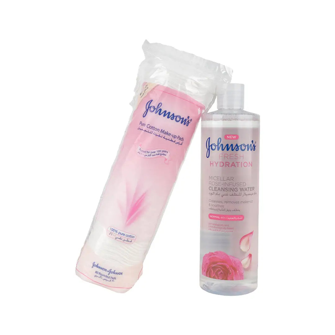 J&J Micellar Water + Make Up Pads Set