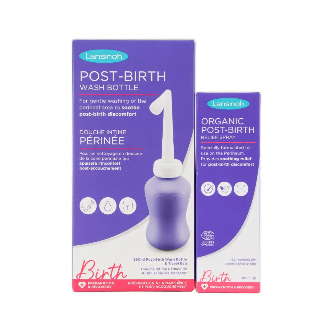 97381-Lansinoh Post-Birth Wash Bottle + Relief Spray Set +1
