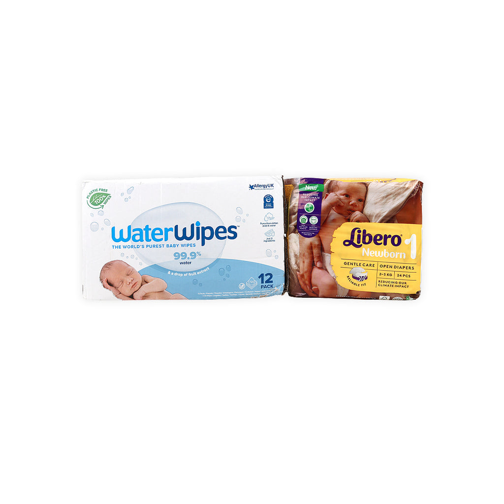 Libero New Born + Water Wipes Box Set