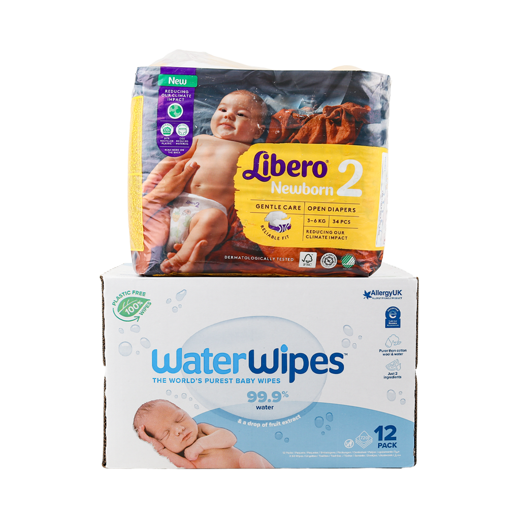 Libero Size 2 + Water Wipes Box Set-1