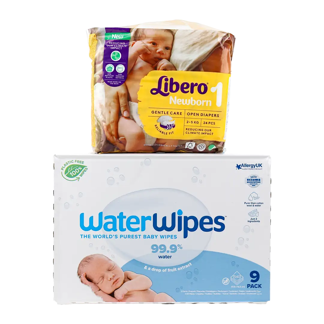 Libero Size 2 + Water Wipes Box Set