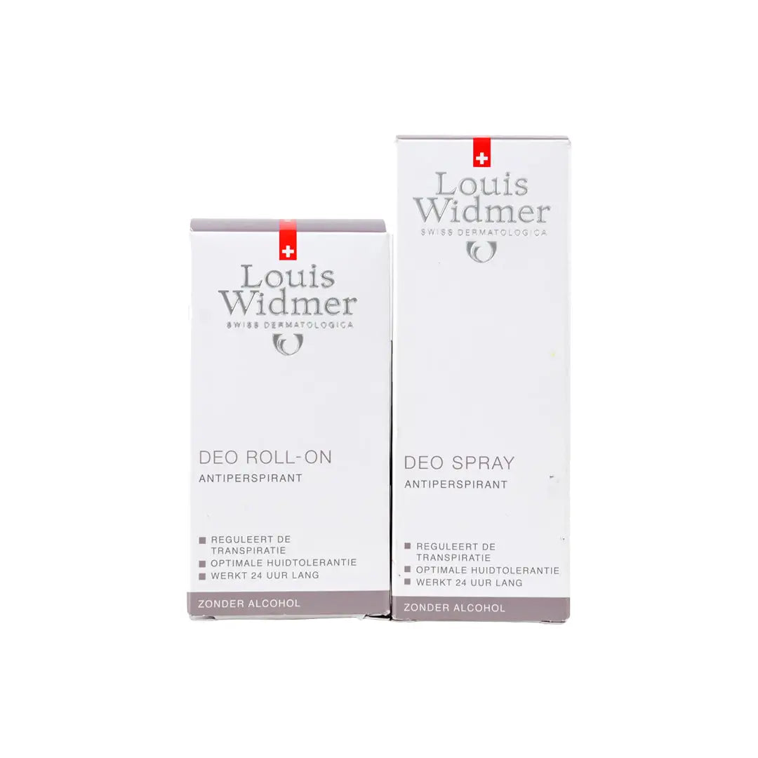 97265-Louis Widmer Deo Roll-On + Deo Spray - Non Scented Set +1