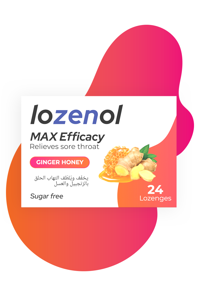 Lozenol Max Efficacy Sugar Free 24 Lozenges-Ginger Honey