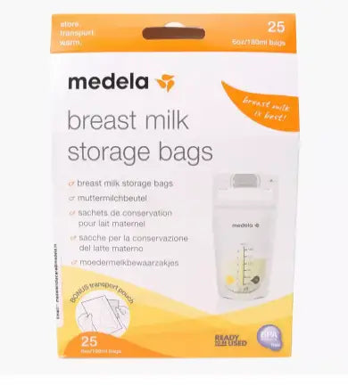 Medela Breast Milk Storage Bags 80ml X 25Pcs