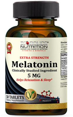 BIOBOLICS MELATONIN 5MG 50 TABLETS