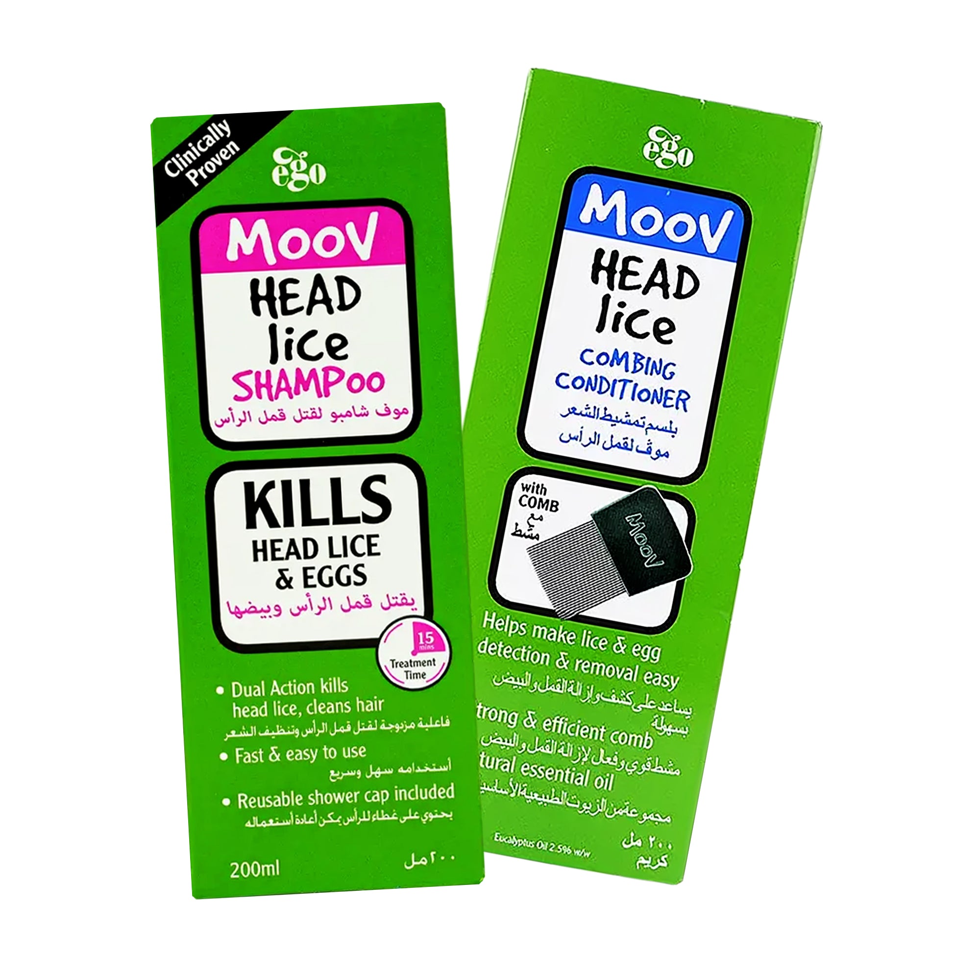 98017-MOOV Head Lice Shampoo & Conditioner 200ml Duo Set 1