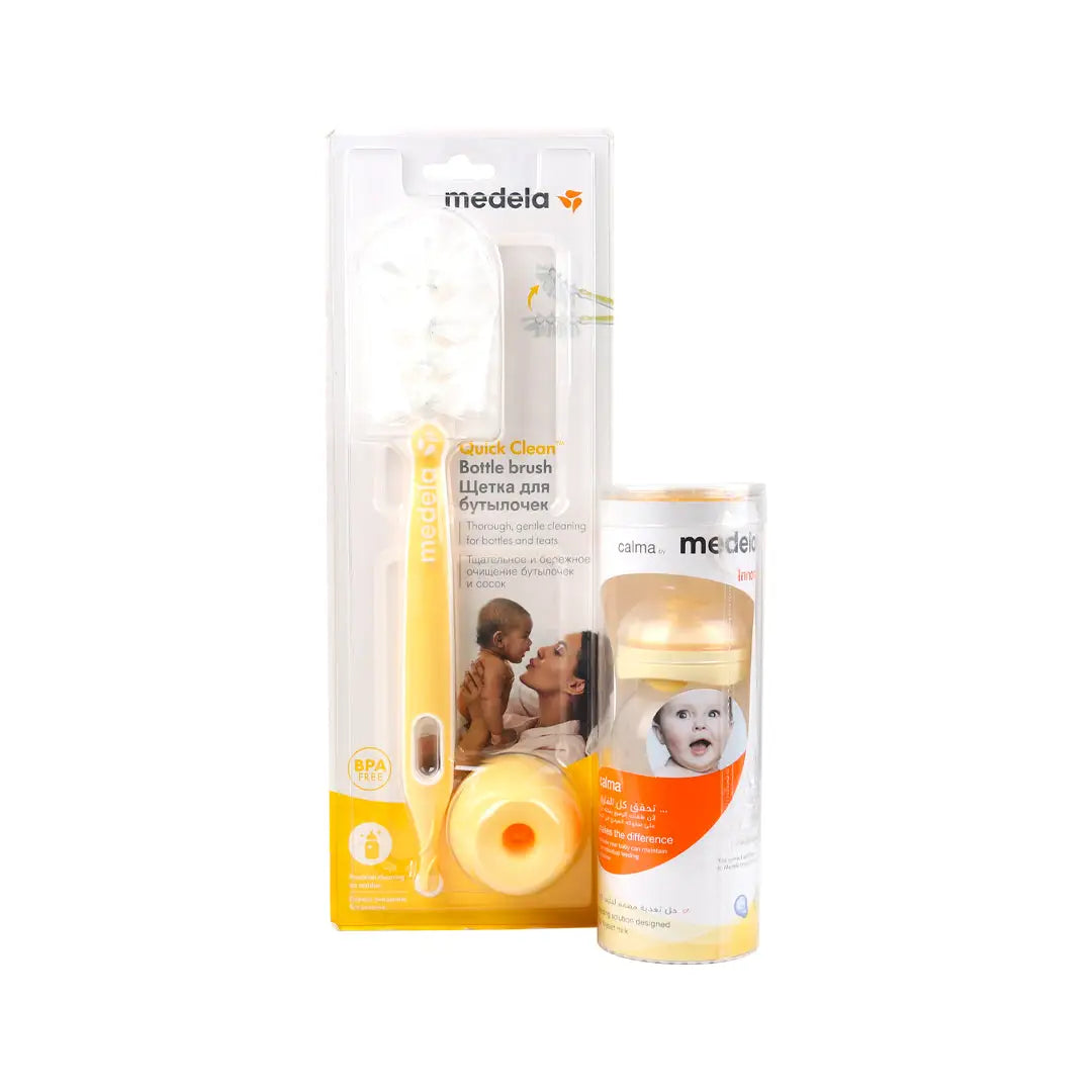 97249-Medela Calma Bottle + Bottle Brush Set