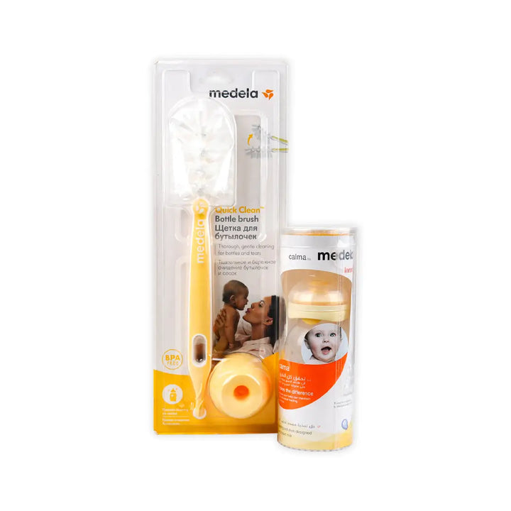 97249-Medela Calma Bottle + Bottle Brush Set +1