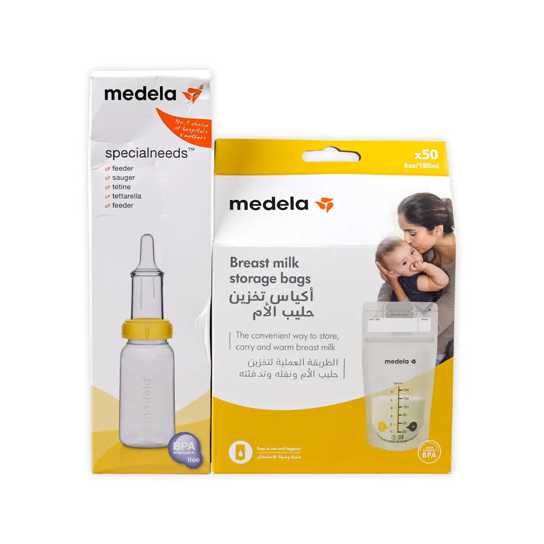 97250-Medela Specialneeds Bottle + Milk Storage Bags Set +1