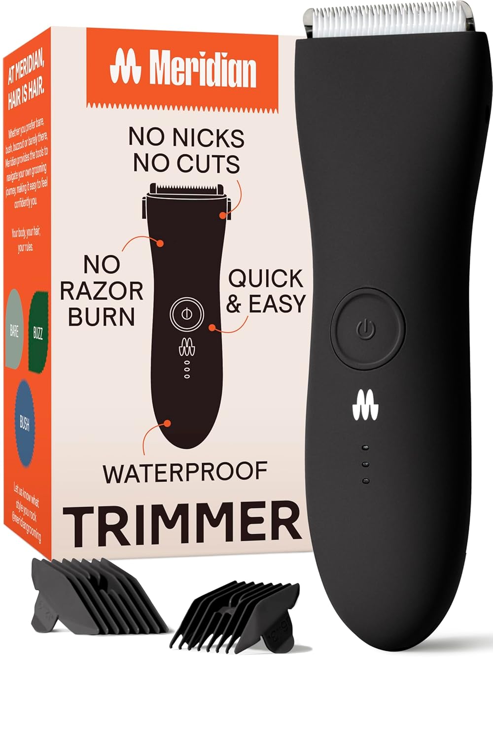 Meridian Body Hair Trimmer - Onyx