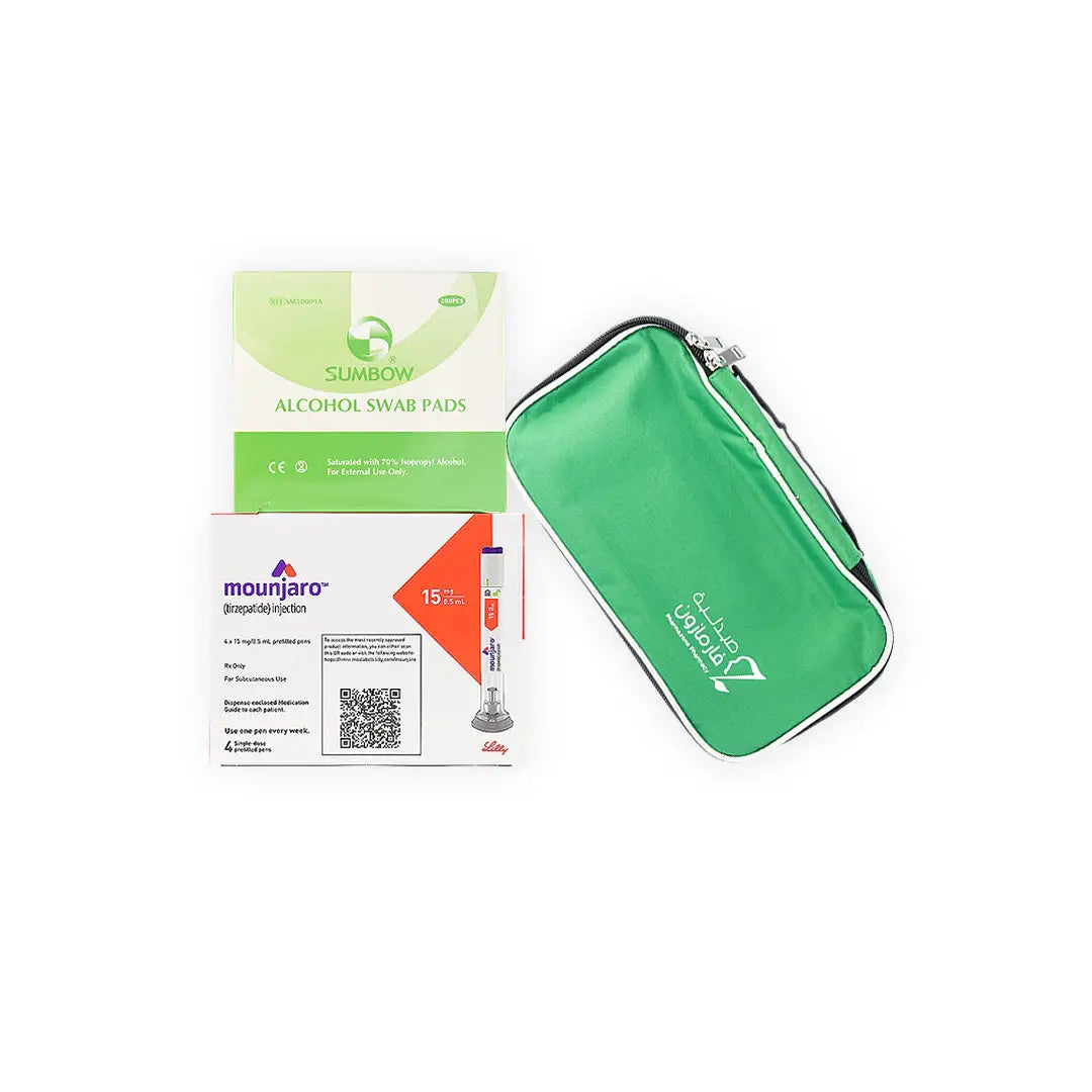 Mounjaro 15Mg + Swab + Bag larg