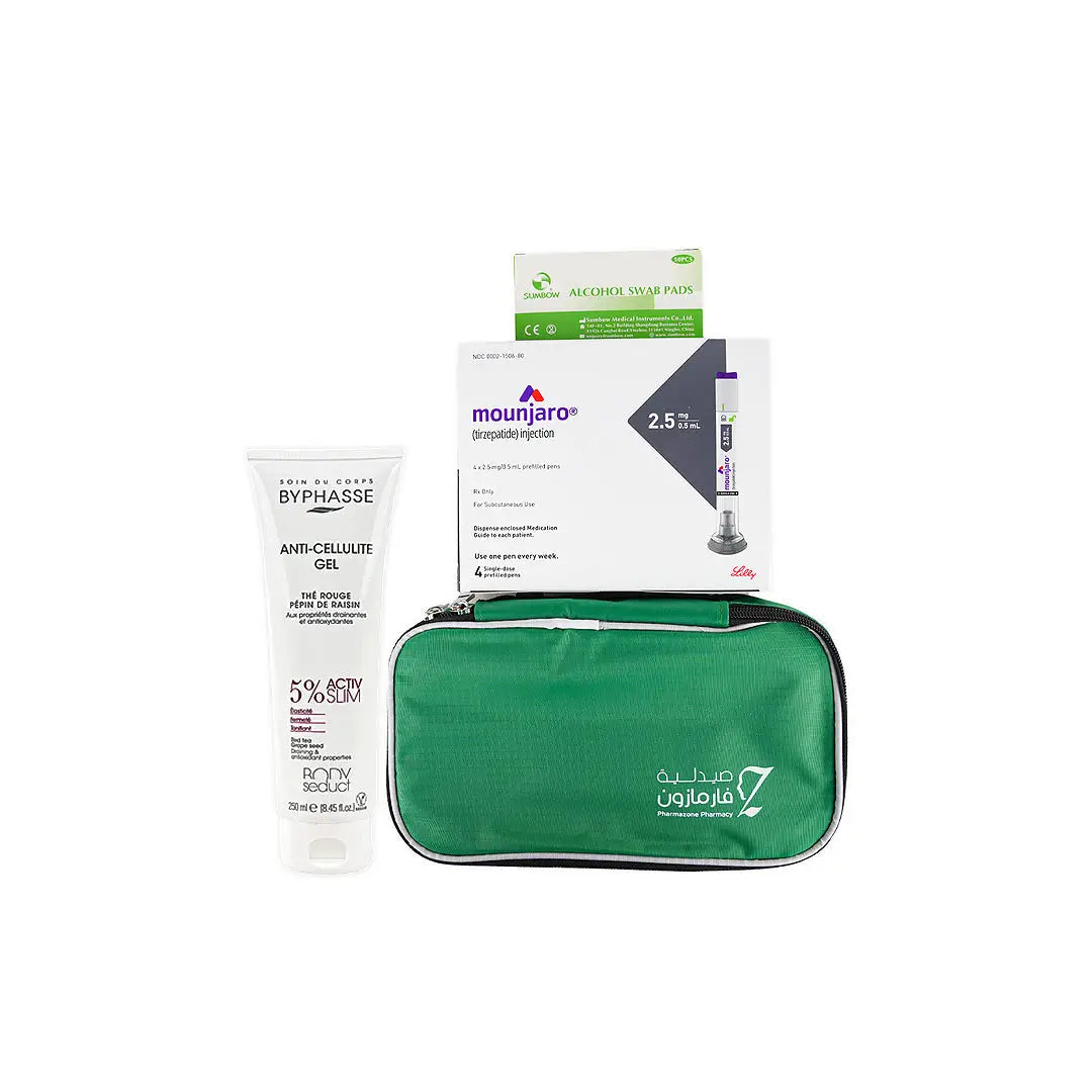 Mounjaro 2.5Mg + Swab + Bag Large + Cellulite Gel