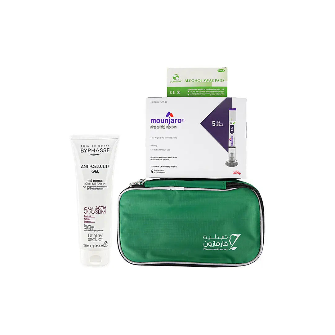 Mounjaro 5Mg + Swab + Bag Large + Cellulite Gel