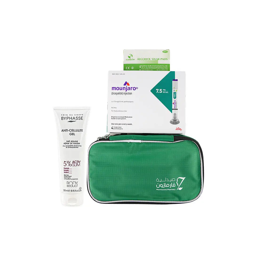 Mounjaro 7.5Mg + Swab + Bag Large + Cellulite Gel