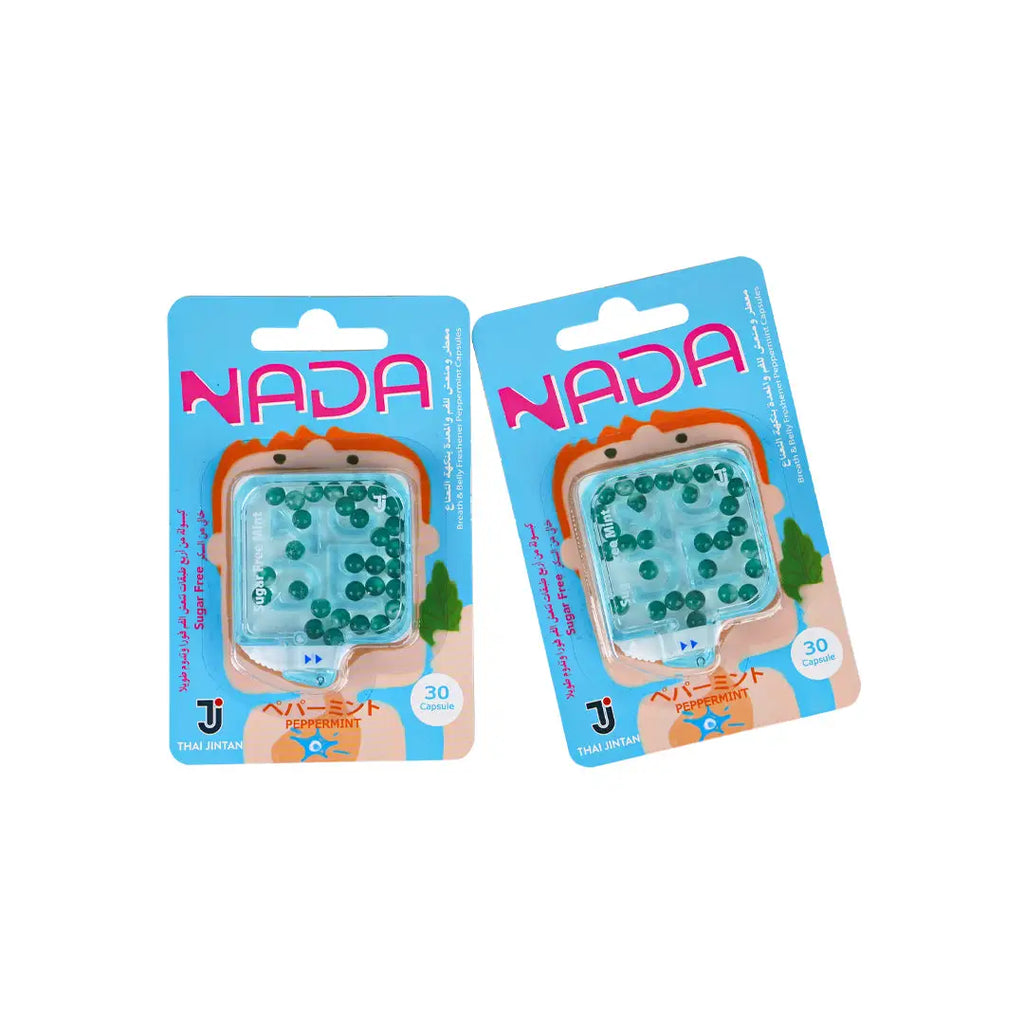 NADA Breath & Belly Freshener Sugar Free 30 CAP-Peppermint-set