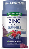 Nature's Truth Extra Strength Zinc 50Mg 60 Vegan Gummies