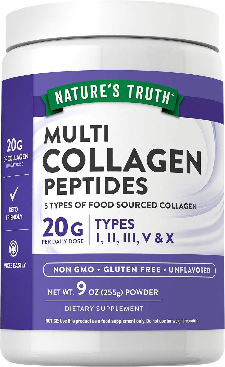 Nature's Truth Multi Collagen Protein 255g - Un Flavored