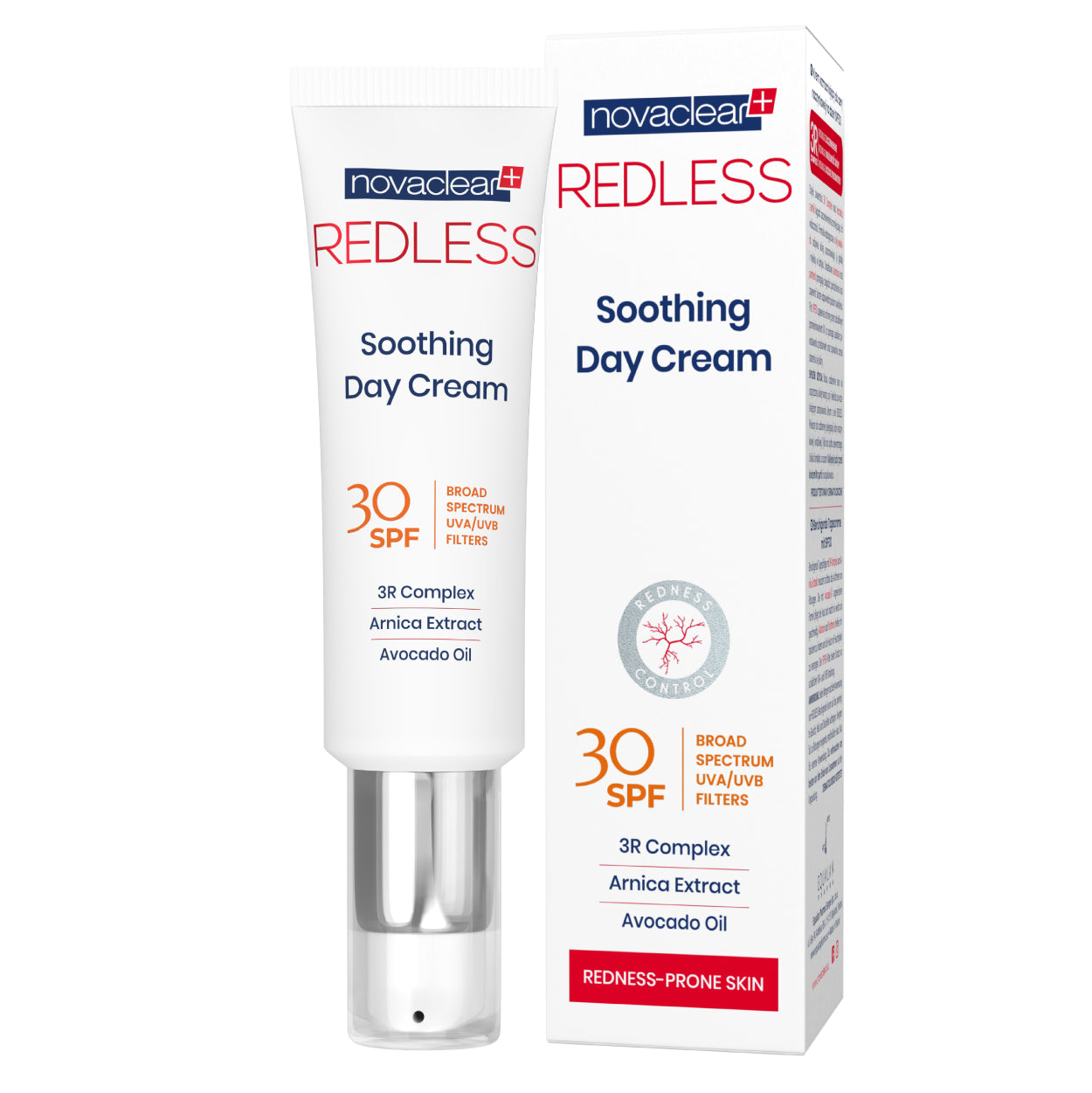 Novaclear Redless Spf30 Soothing Day Cream 50ml