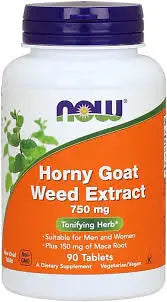 Now Horny Goat Weed Extract 750mg 90 Tablets