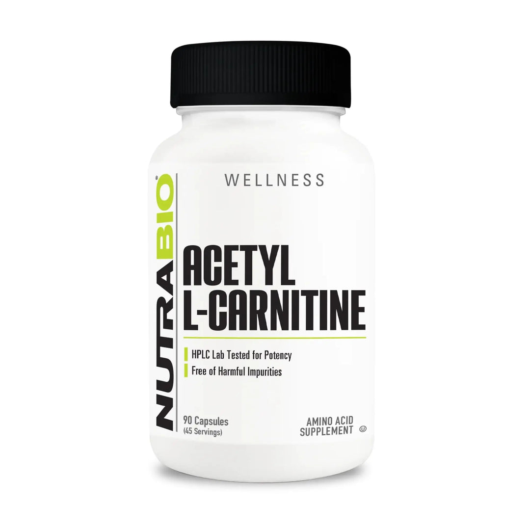 54728-Nutrabio Acetyl L-Carnitine 90 Vaggie Capsules +3
